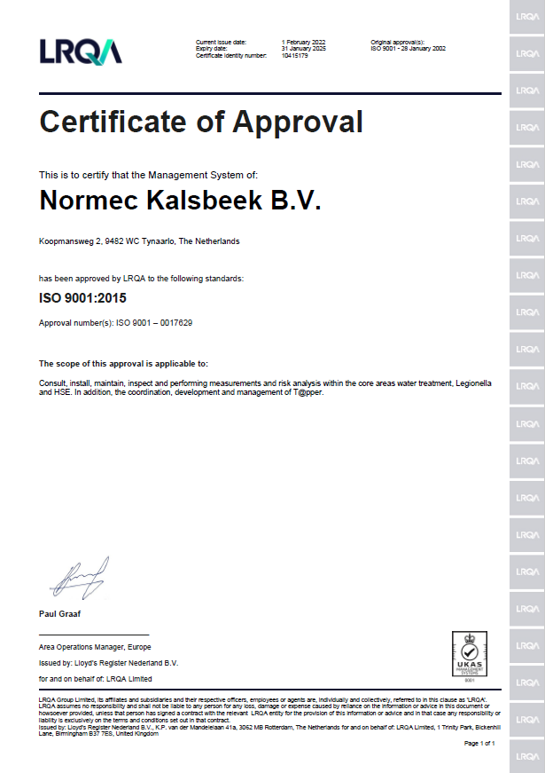 ISO 9001 certificaat EN